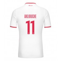 Maglia Calcio AS Monaco Maghnes Akliouche #11 Prima Divisa 2024-25 Manica Corta